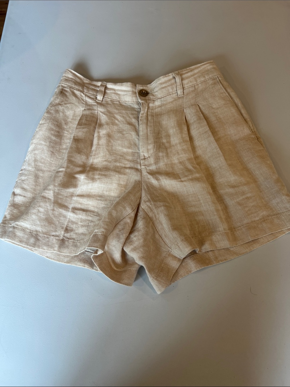 Lands' End 100% Linen Shorts - Picture 3 of 8
